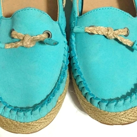 UGG AUSTRALIA LEATHER MOCCASIN LOAFERS SIZE 7 - Picture 5 of 13